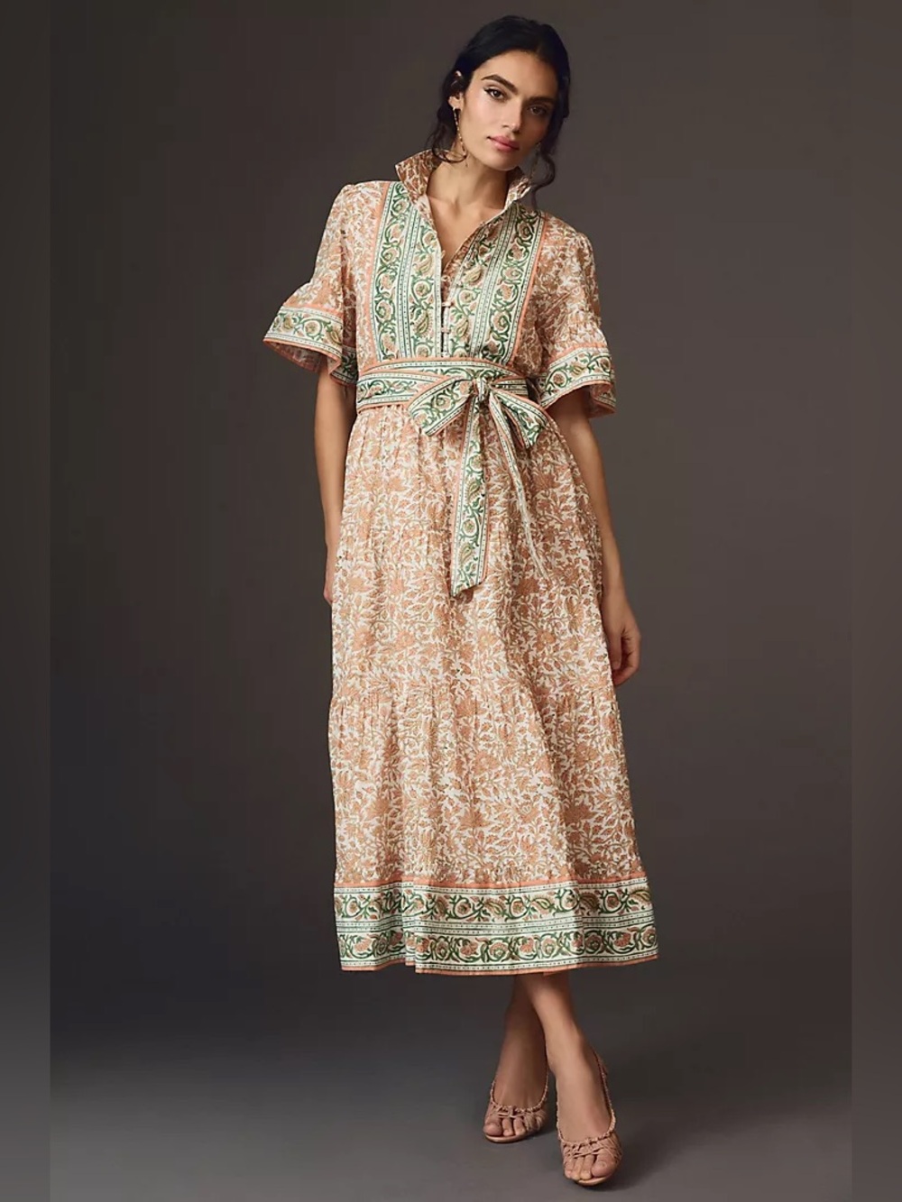 Anthropologie x Sue Sartor Hamilton Kaftan dress